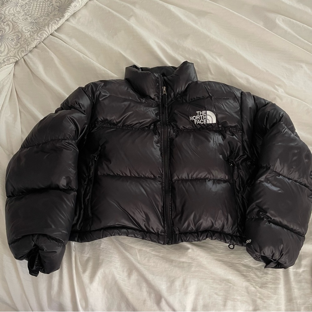 The North Face Black Cropped Puffer Jacket
